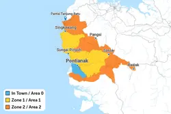 map rental mobil pontianak